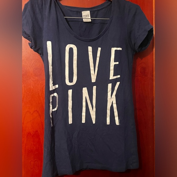 Pink Victoria Secret Bundle Lot (6) T-shirts Athletic bedazzled Tank Top Sz M-L - Picture 10 of 10